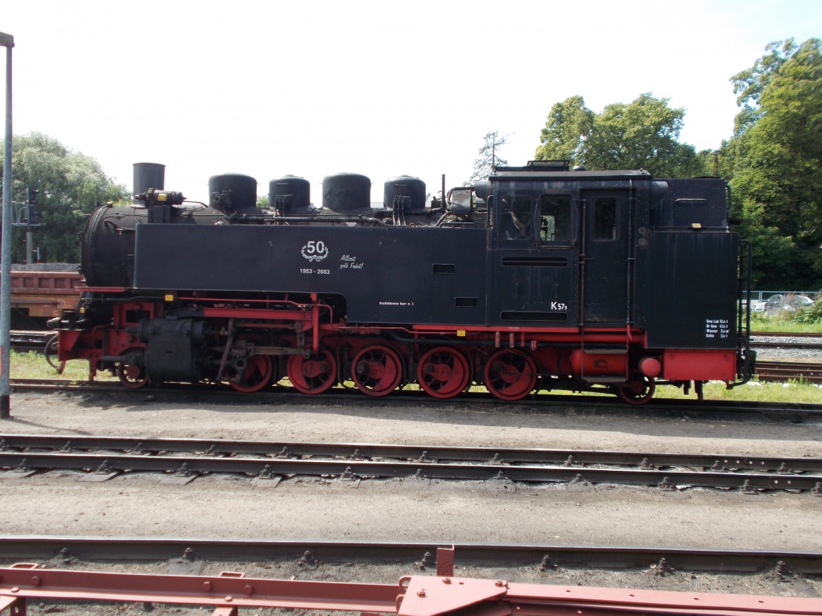 Nach jahrelanger Abstellung wurde 99 1783 zur Einsatzstelle Putbus geschleppt wo ich sie am 16.Juli 2014 fotografierte.