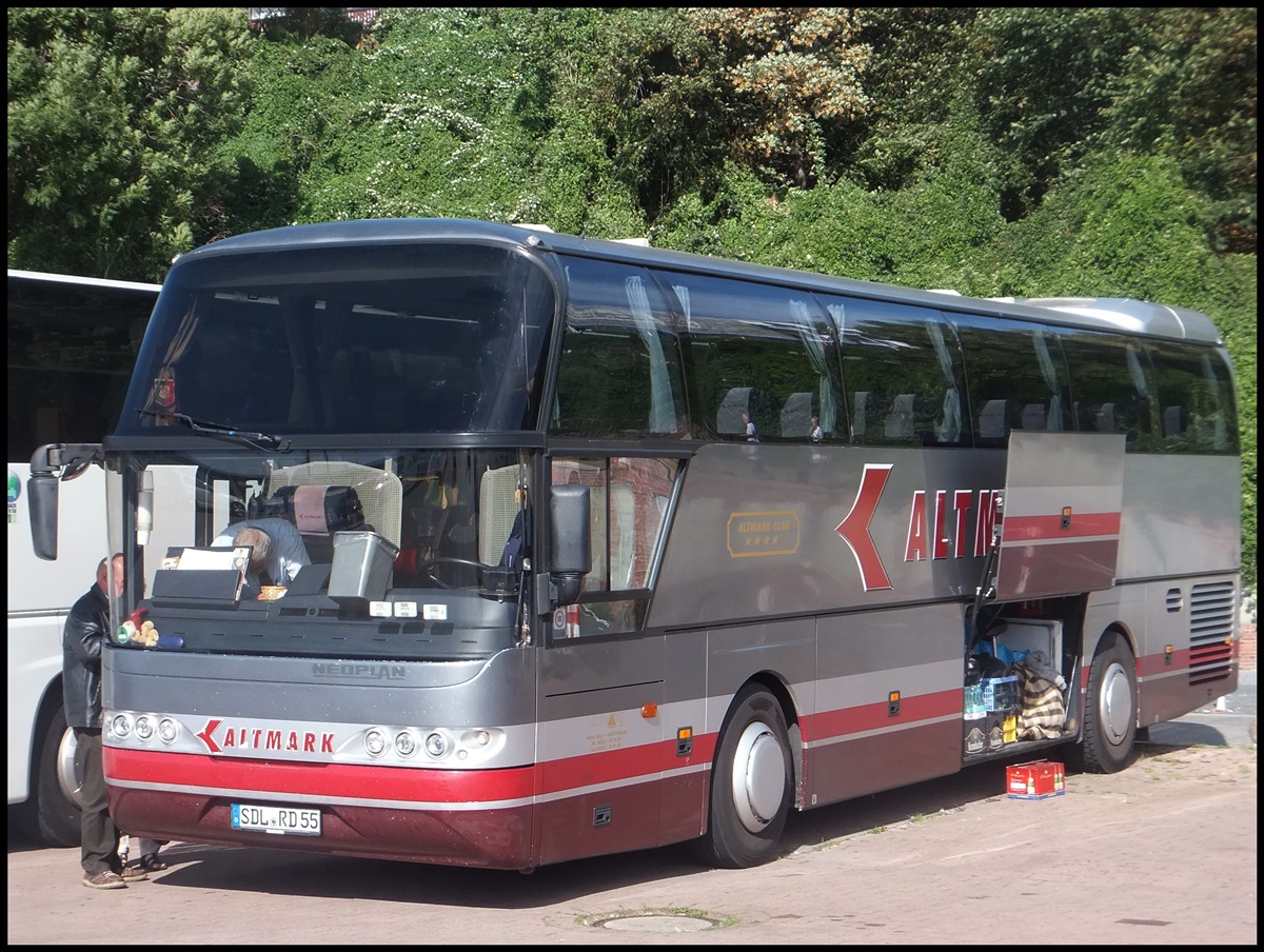 Neoplan Cityliner von Altmark aus Deutschland im Stadthafen Sassnitz.