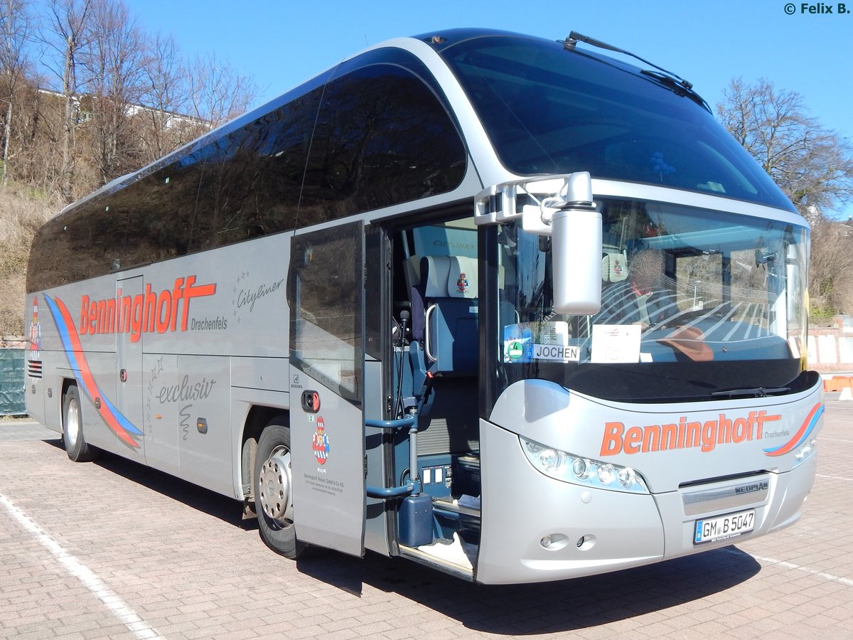 Neoplan Cityliner von Benninghoff aus Deutschland im Stadthafen Sassnitz.