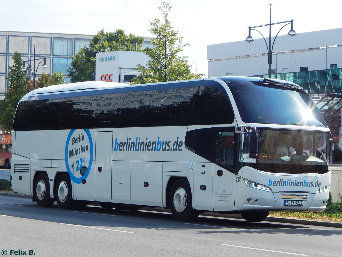 Neoplan Cityliner von BerlinLinienBus/BEX aus Deutschland in Berlin.