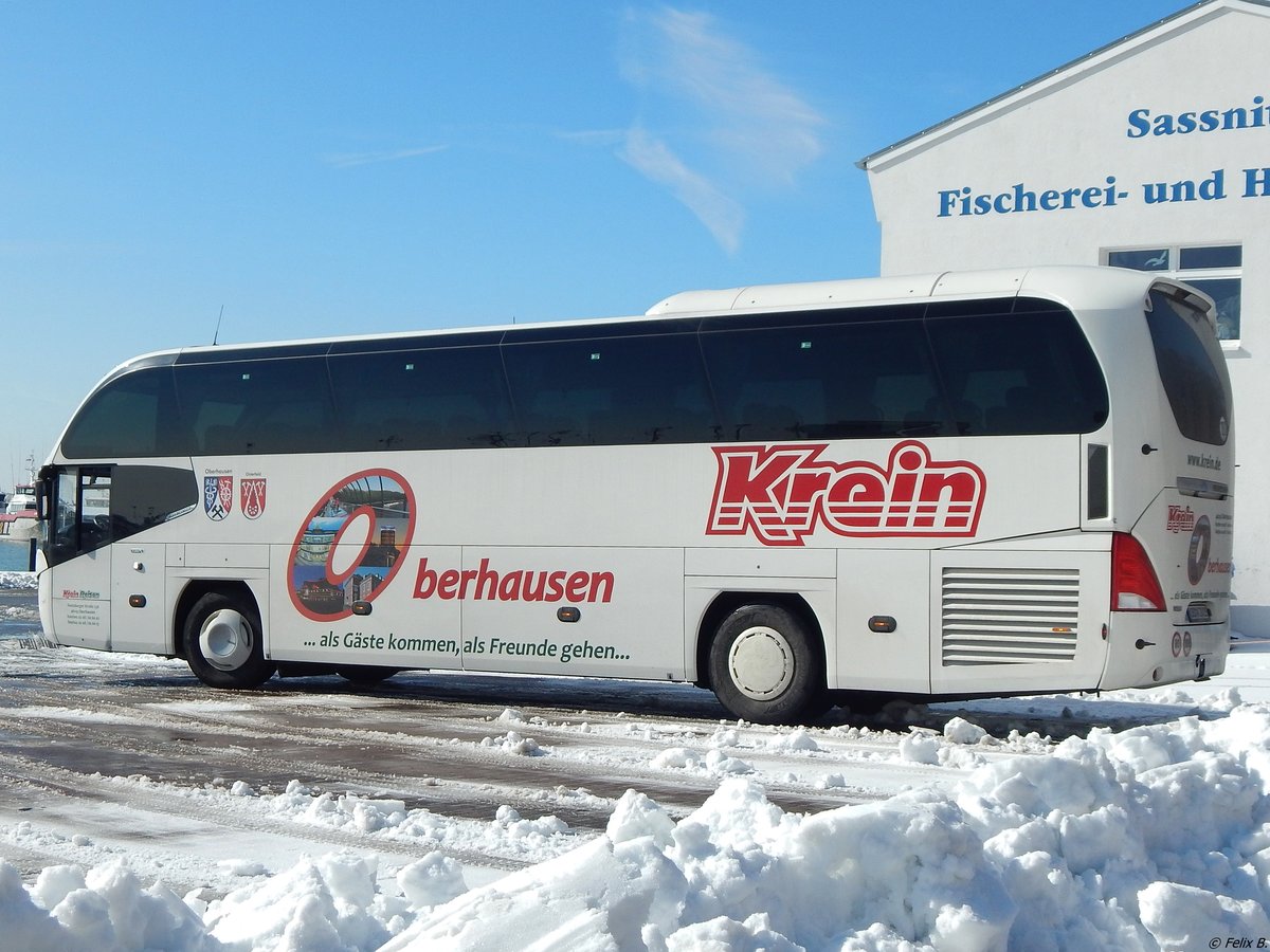 Neoplan Cityliner von Krein aus Deutschland im Stadthafen Sassnitz.