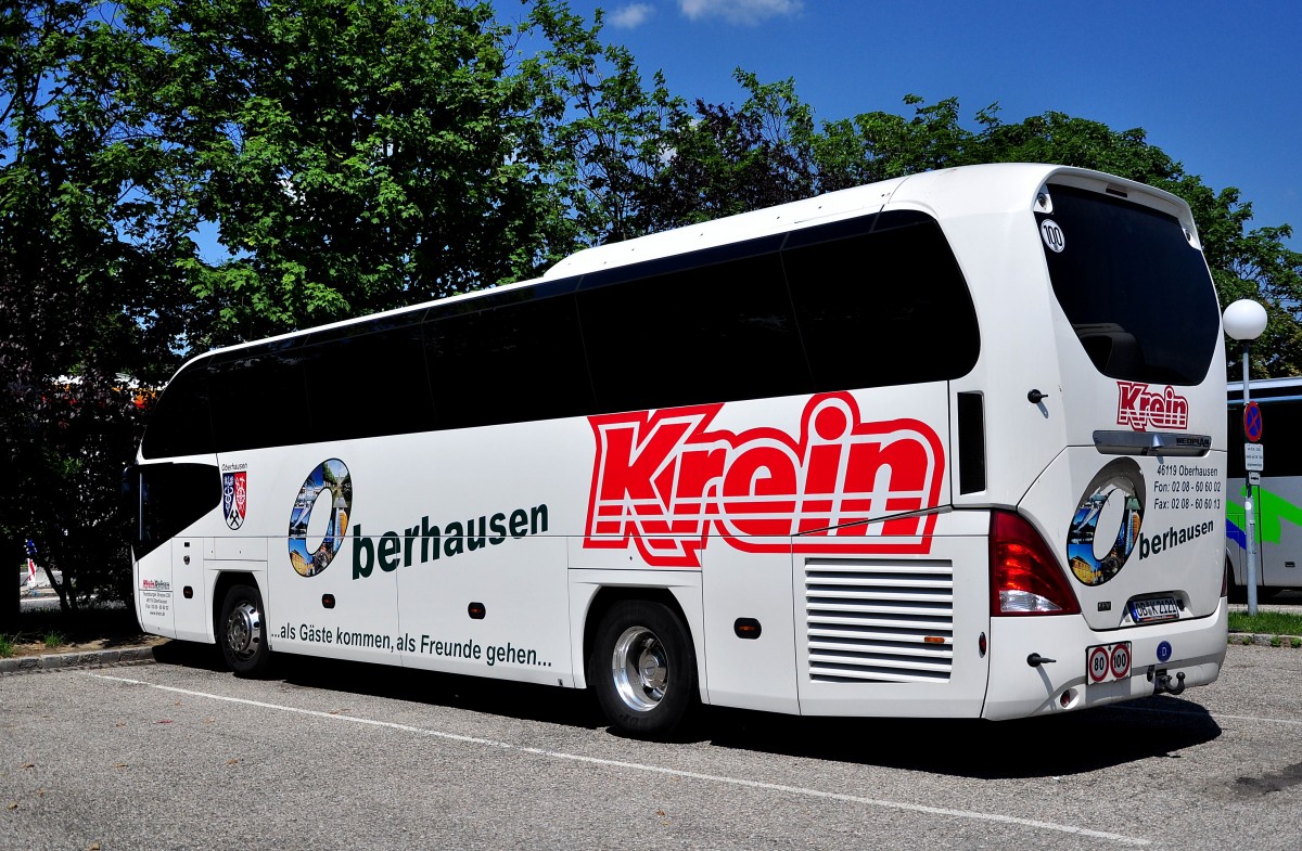 Neoplan Cityliner von Krein Reisen aus Oberhausen/BRD am 25.Mai 2014 in Krems.