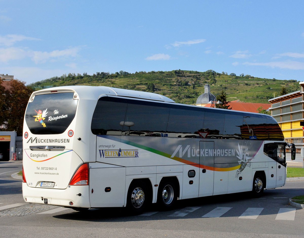 Neoplan Cityliner von Mckenhausen aus der BRD in Krems gesehen.