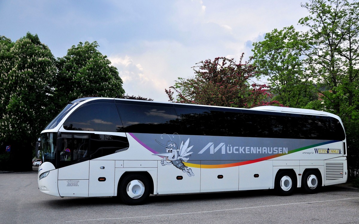 Neoplan Cityliner von Mckenhausen/BRD im Mai 2014 in Krems gesehen.