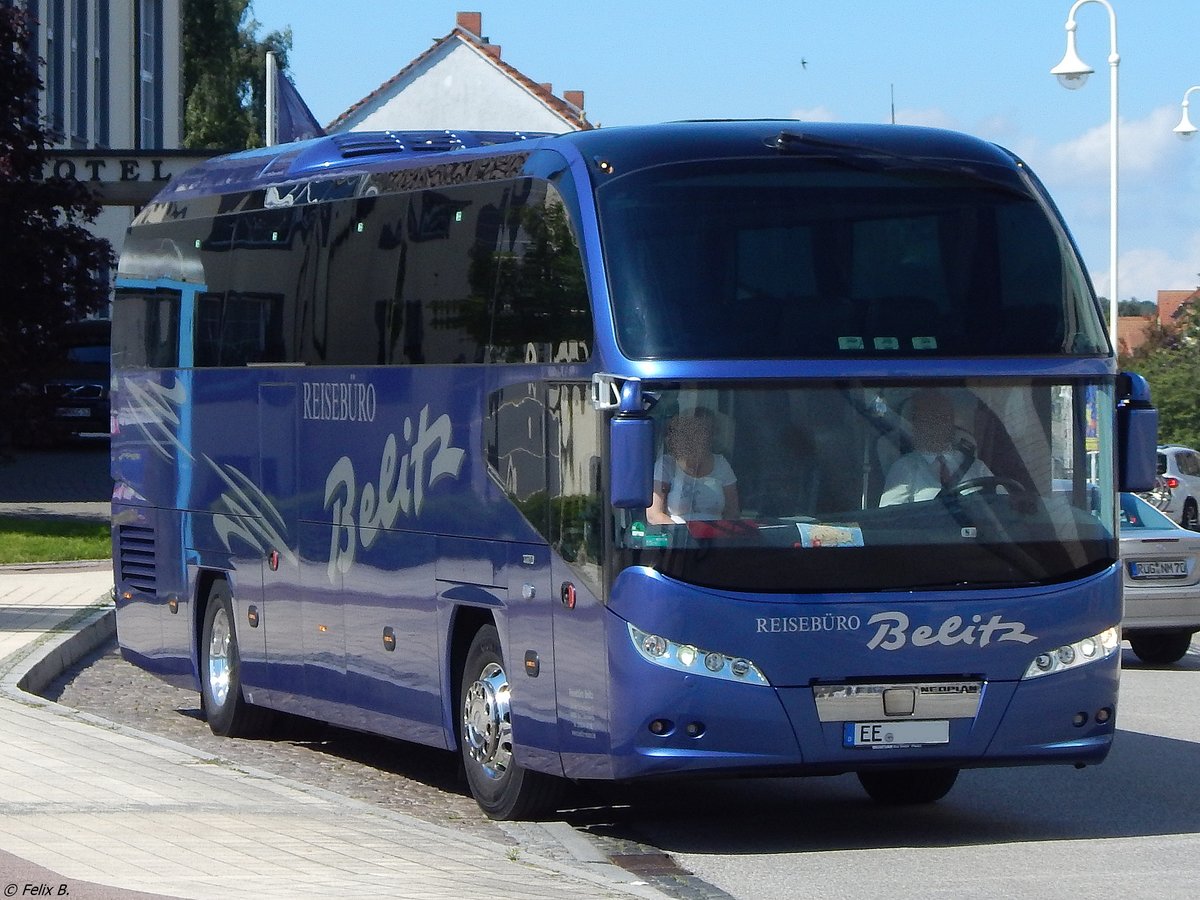 Neoplan Cityliner vom Reisebüro Belitz aus Deutschland in Sassnitz.