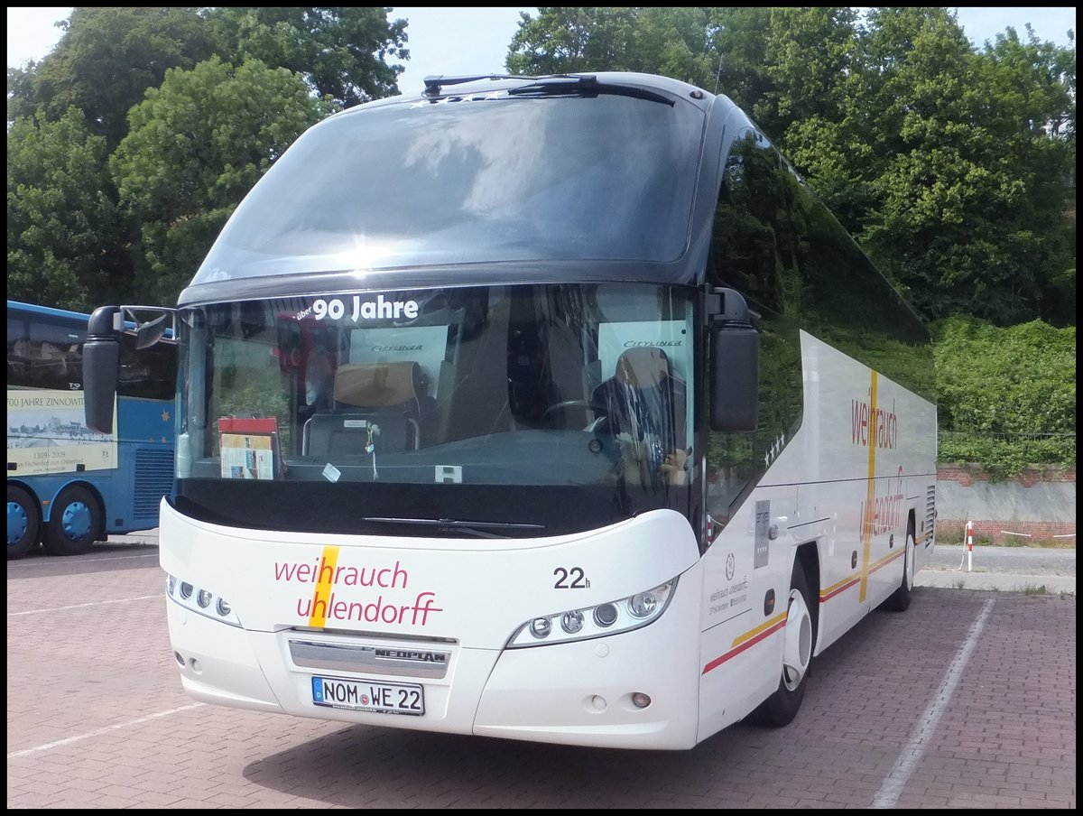 Neoplan Citylner von Weihrauch-Uhlendorff aus Deutschland im Stadthafen Sassnitz.