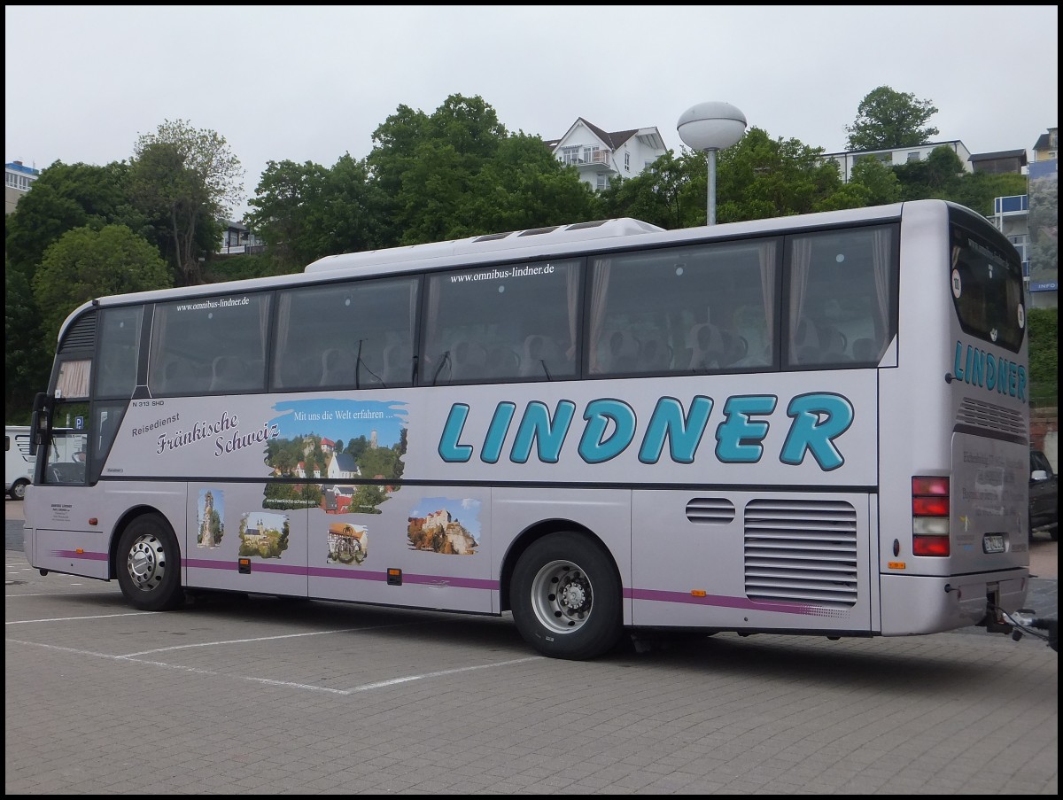 Neoplan Euroliner von Lindner aus Deutschland im Stadthafen Sassnitz.