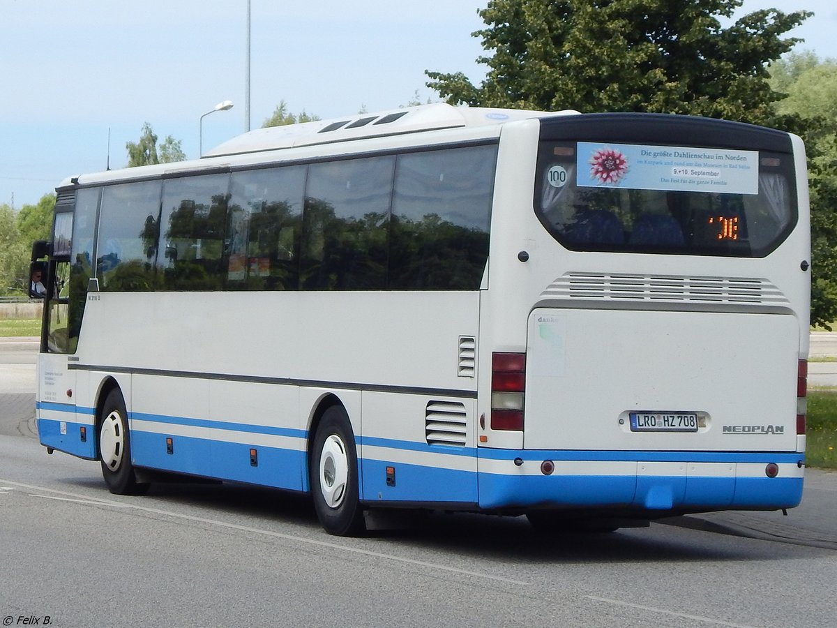 Neoplan Euroliner von Ostseewindreisen aus Deutschland in Rostock.