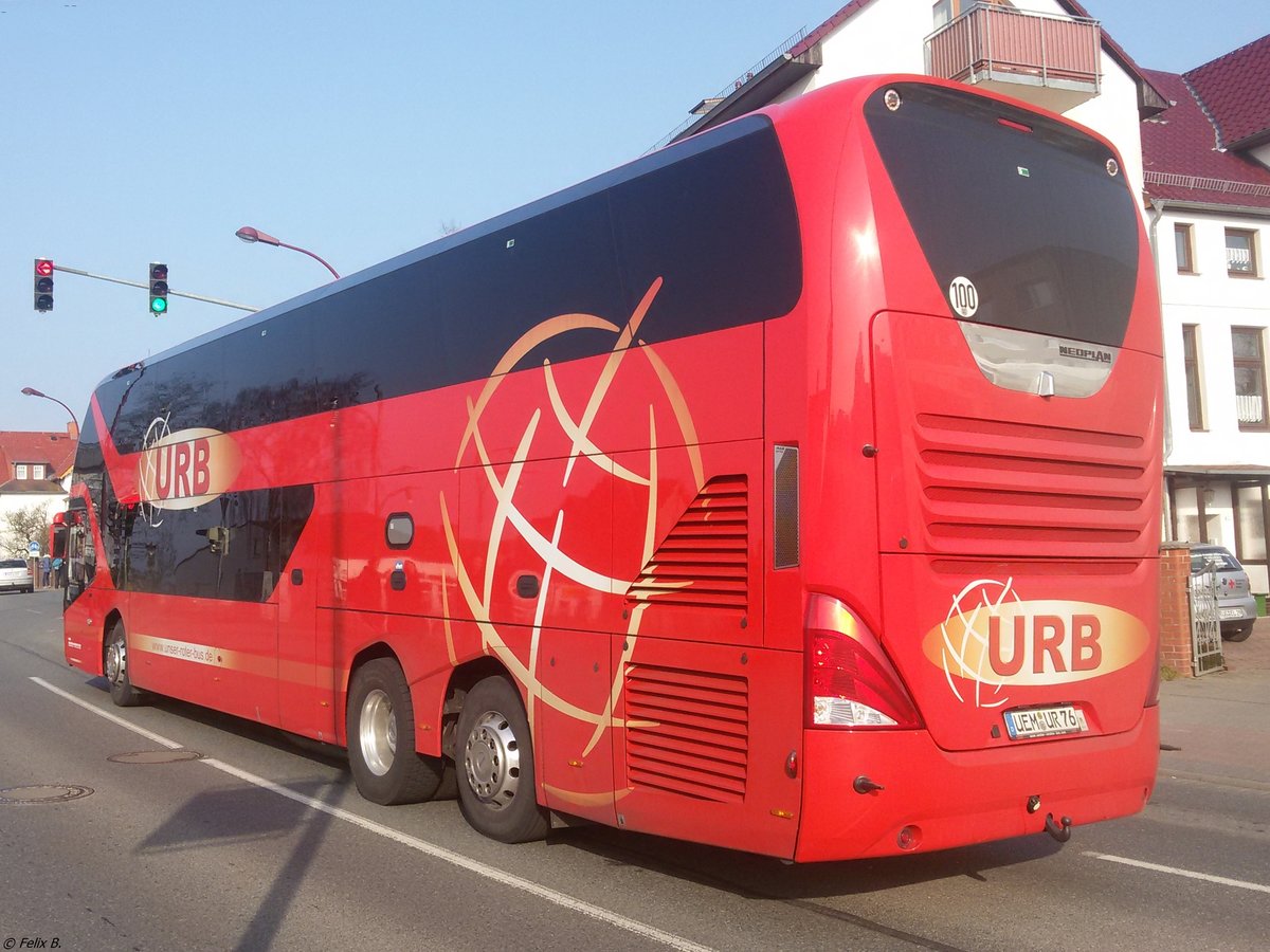 Neoplan Skyliner von URB aus Deutschland in Bergen. 