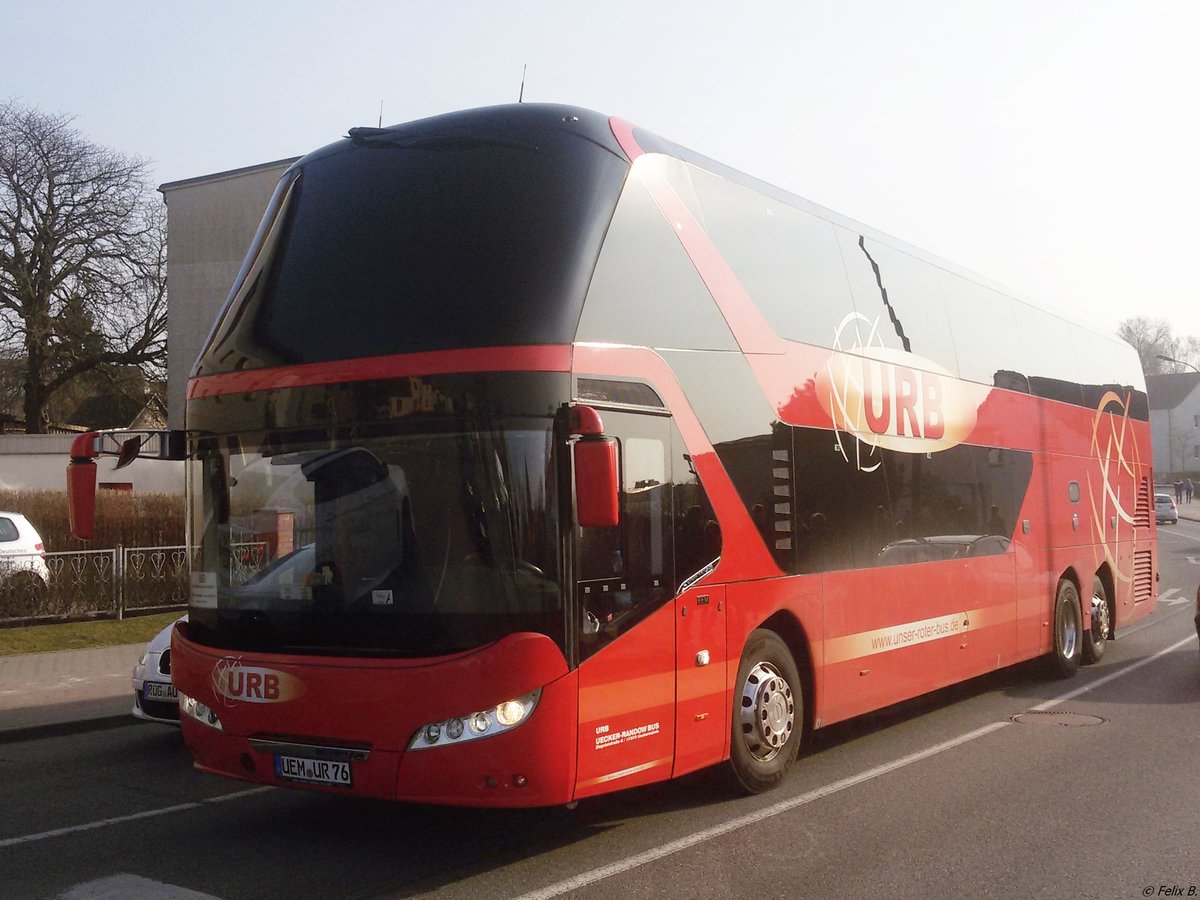 Neoplan Skyliner von URB aus Deutschland in Bergen. 