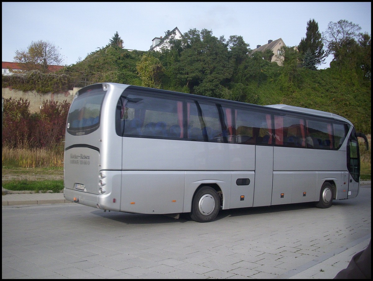 Neoplan Tourliner von Kcher-Reisen aus Deutschland im Stadthafen Sassnitz. Gru an den neten Fahrer.