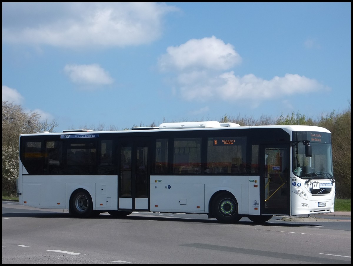 NEUER Volvo 8900 der RPNV in Sassnitz.