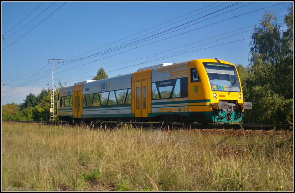 ODEG VT 650.74 / 650 074 am 01.10.2013 als RB36 Frankfurt (Oder) in der Berliner Wuhlheide