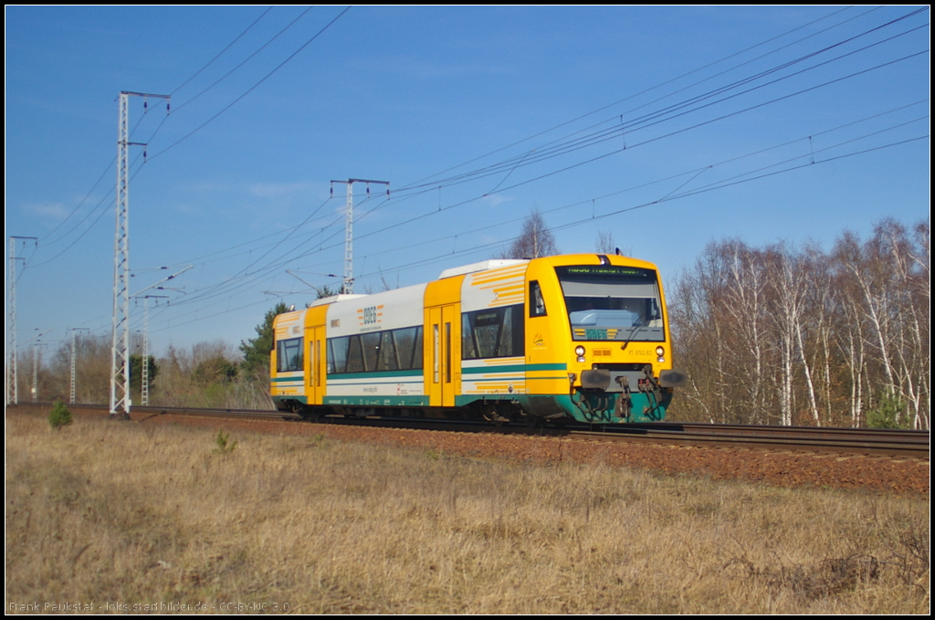 ODEG VT 650.82 / 650 082 als OE36 Frankfurt (Oder) am 20.03.2014 in der Berliner Wuhlheide