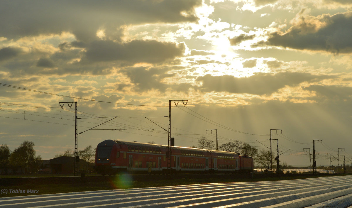 RB 75 zwischen Klein-Gerau und Weiterstadt am 08.04.2016