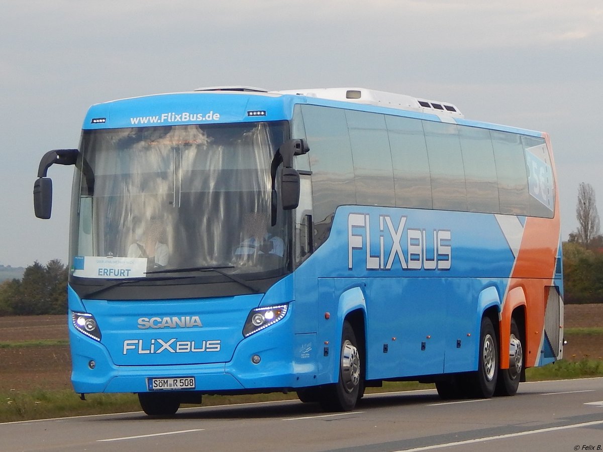 Scania Touring von FlixBus/Röse Reisen aus Deutschland in Nohra.