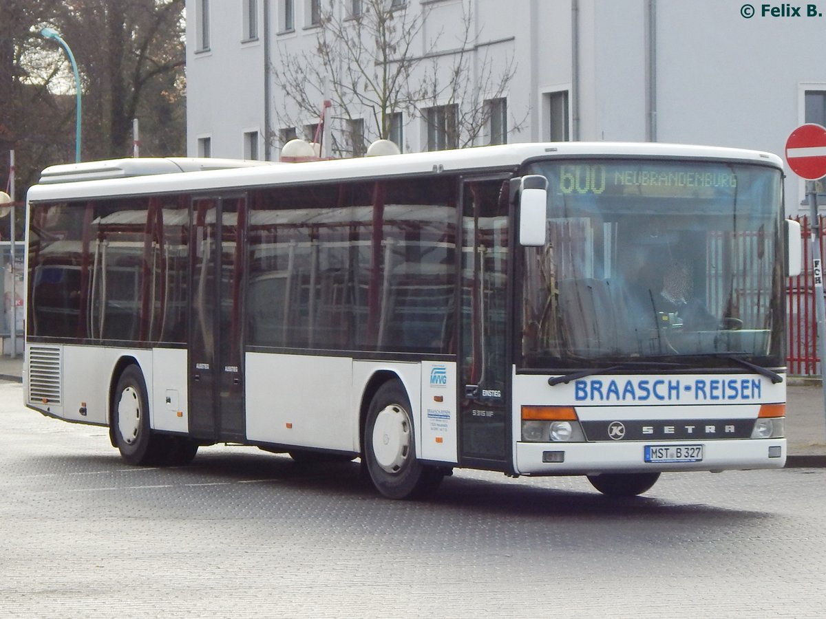 Setra 315 NF von Braasch Reisen aus Deutschland in Neubrandenburg.