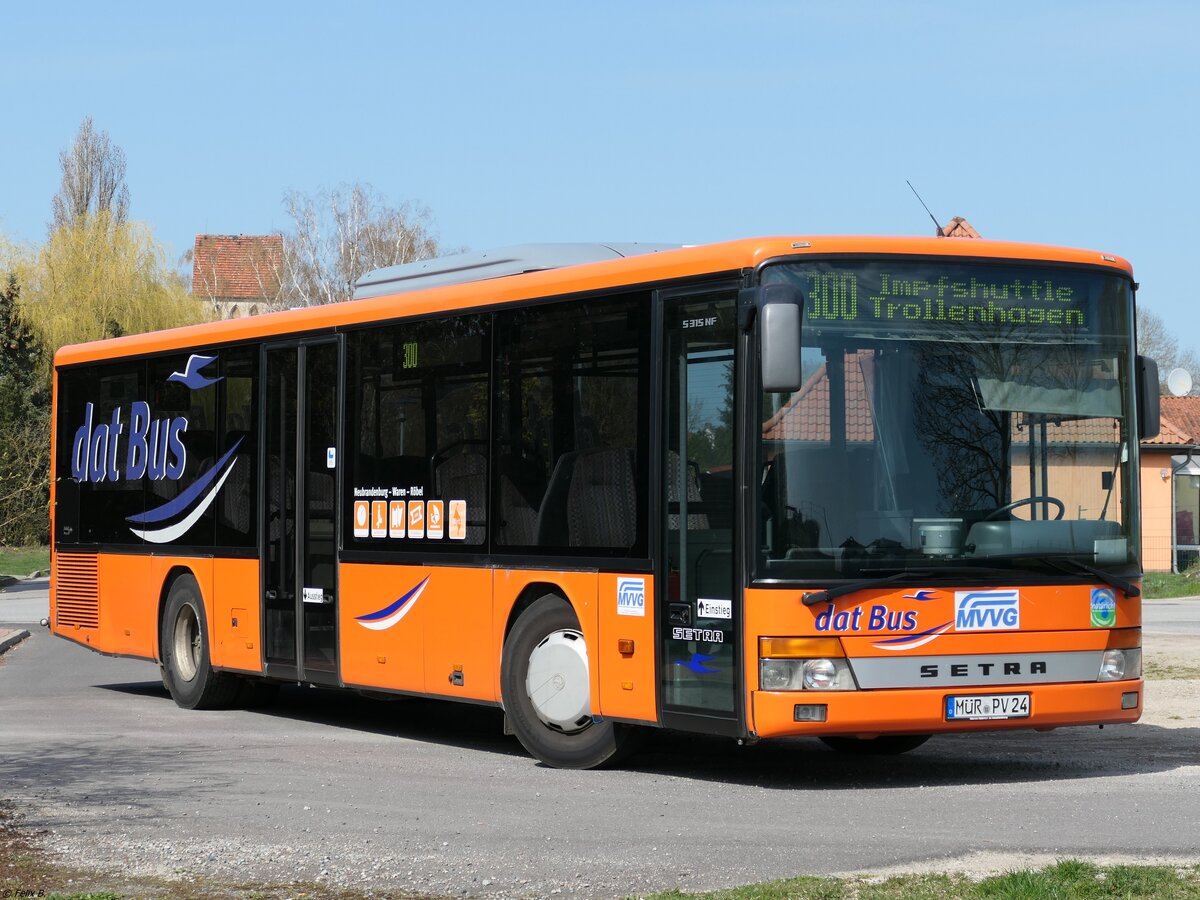 Setra 315 NF der MVVG in Trollenhagen.