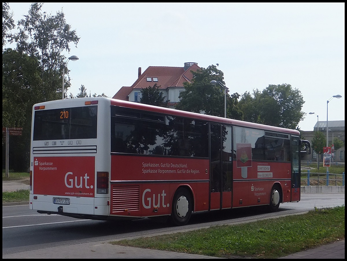 Setra 315 UL der Anklamer Verkehrsgesellschaft in Greifswald.