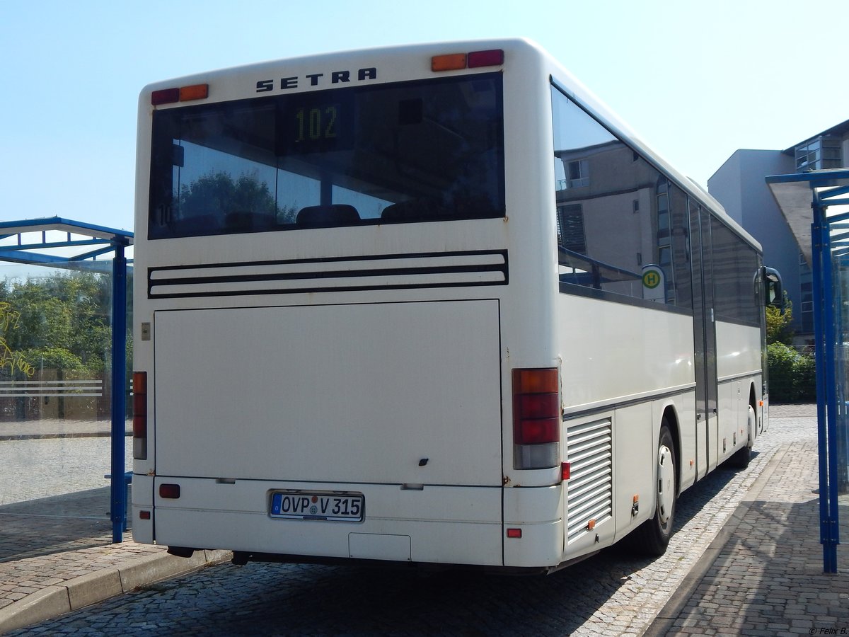 Setra 315 UL der Anklamer Verkehrsgesellschaft mbH in Anklam.