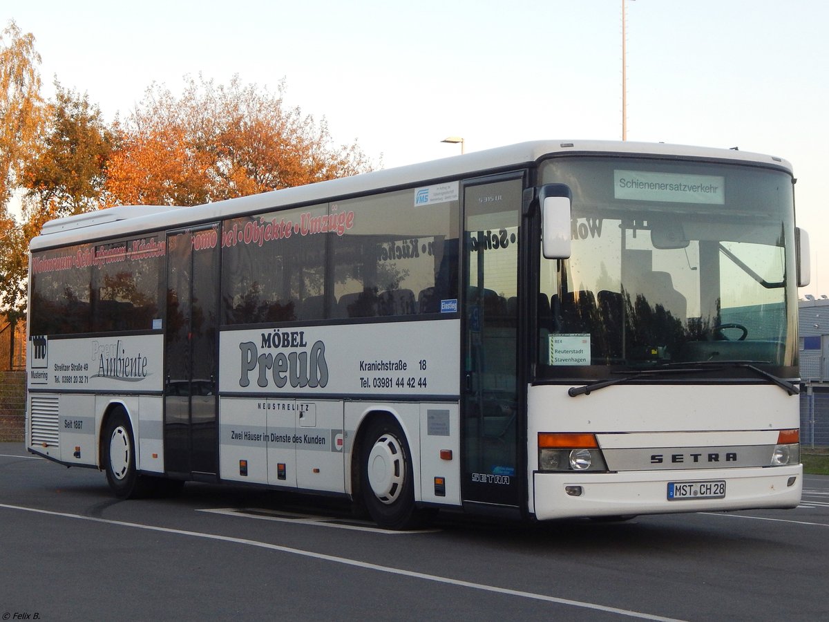 Setra 315 UL von Becker-Strelitz Reisen aus Deutschland in Neubrandenburg.