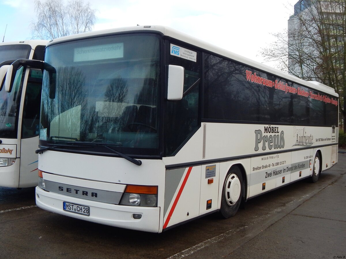 Setra 315 UL von Becker-Strelitz Reisen aus Deutschland in Neubrandenburg.