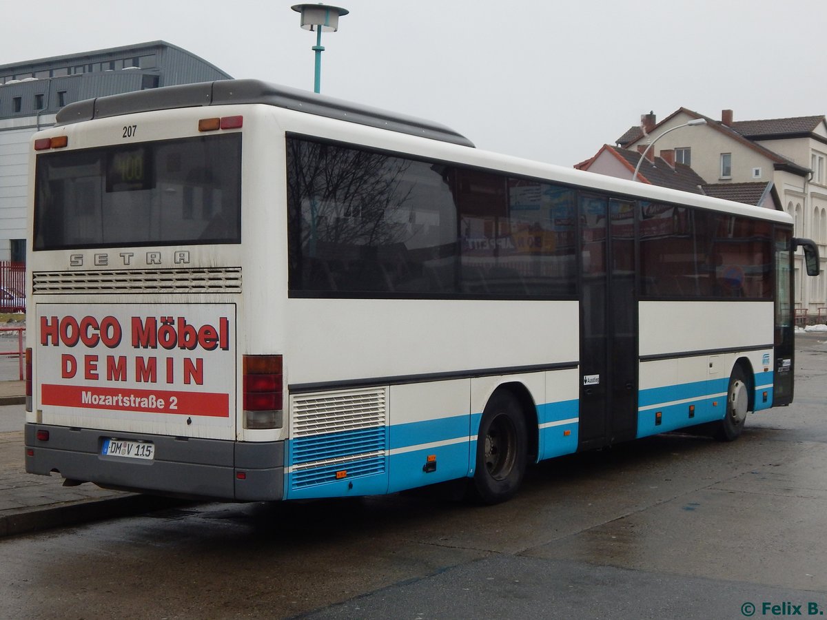 Setra 315 UL der MVVG in Neubrandenburg.