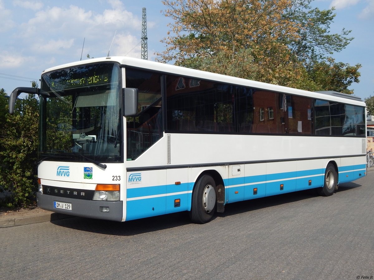 Setra 315 UL der MVVG in Neubrandenburg.