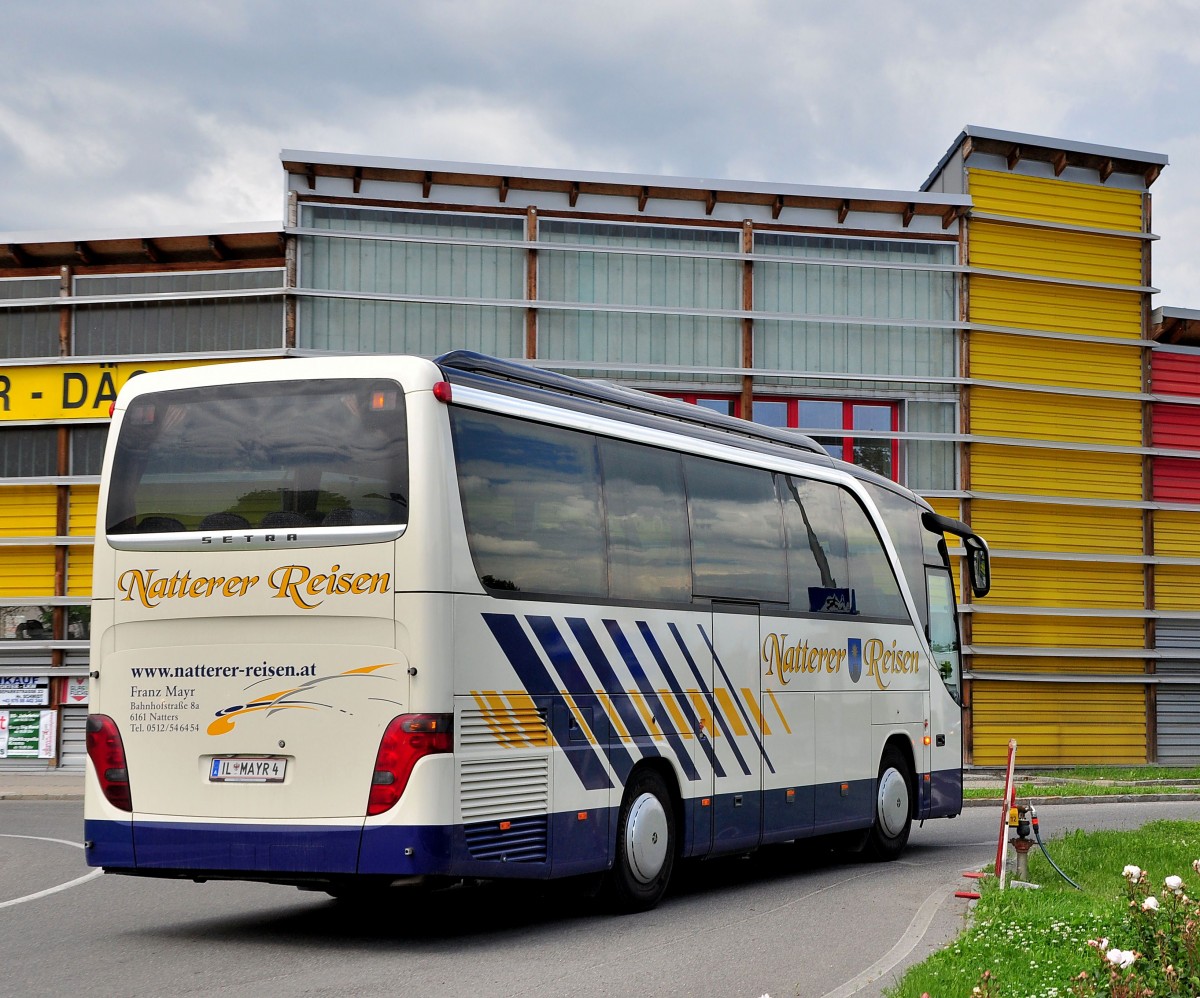 Setra 400er Serie von Natterer Reisen aus sterreich am 31.Mai 2014 in Krems gesehen.