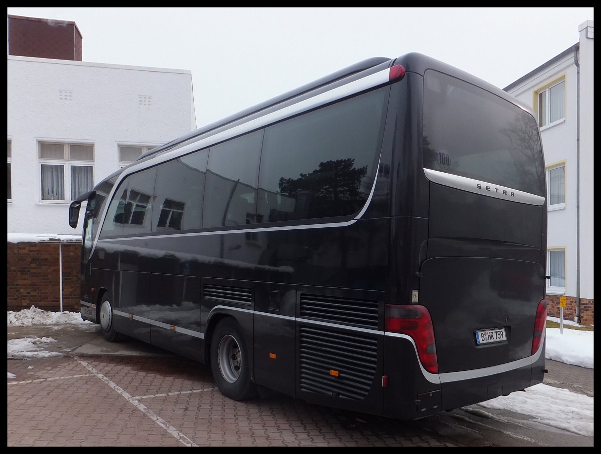 Setra 411 HD von Dr. Herrmann aus Deutschland in Baabe.