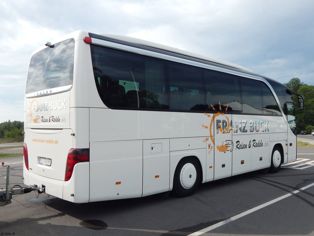 Setra 411 HD von Franz Buck aus Deutschland in Neubrandenburg.