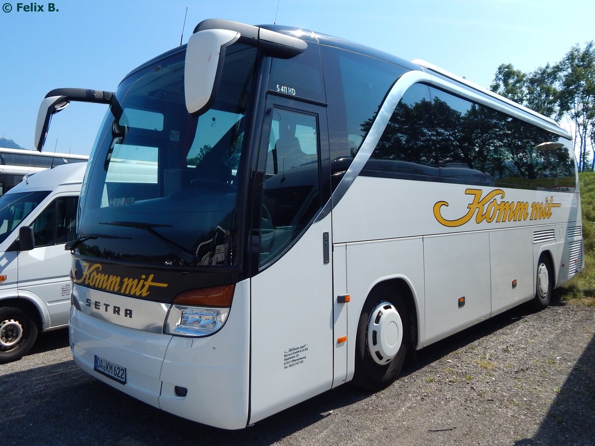 Setra 411 HD von Komm mit Reisen aus Deutschland in Ofterschwang.