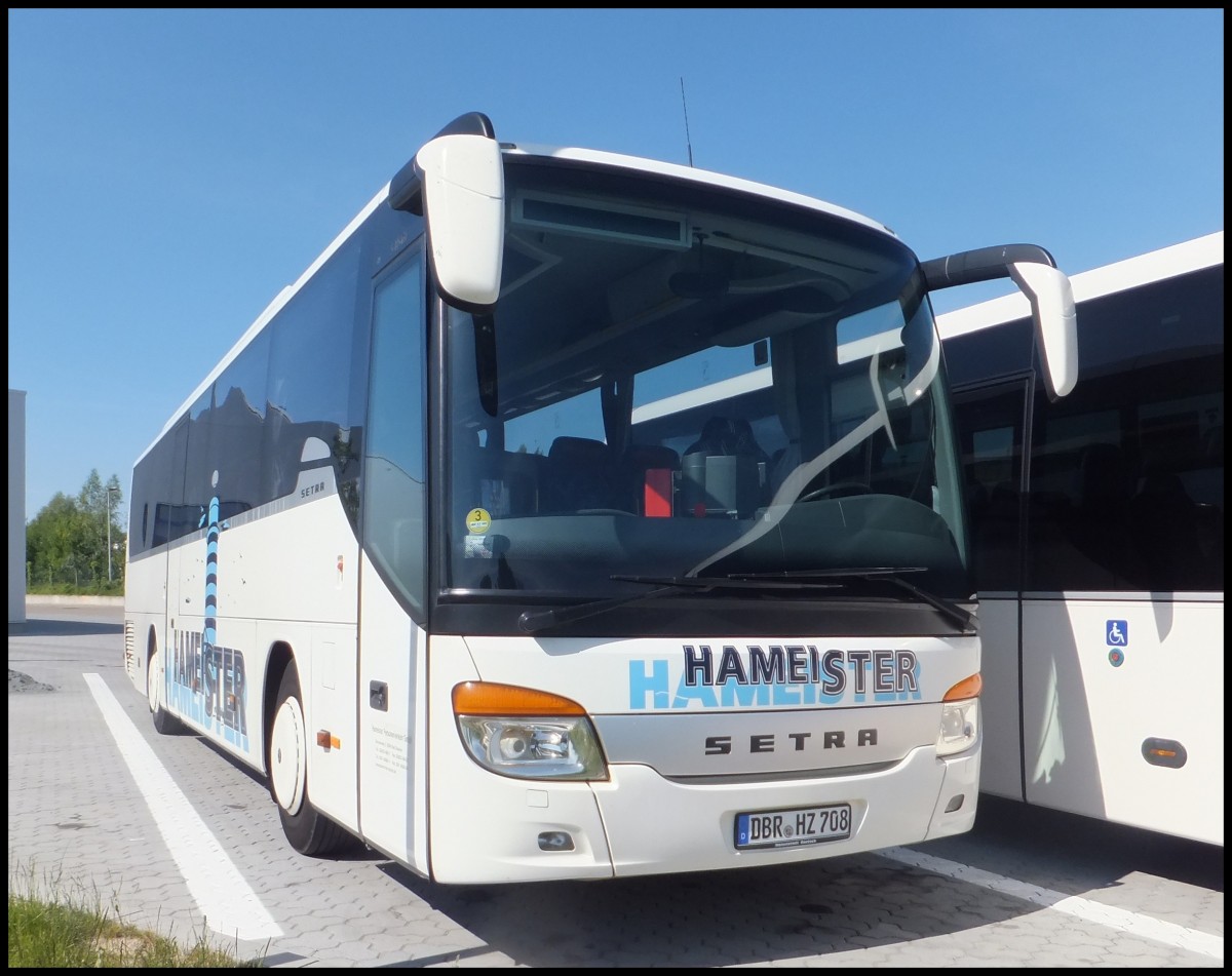 Setra 415 GT von Hameister aus Deutschland in Rostock.