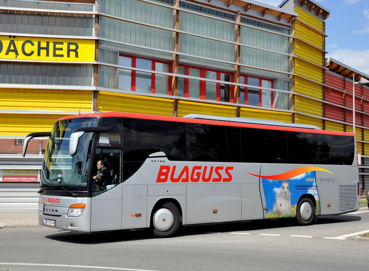 Setra 415 GT-HD / Blaguss Wien,Juli 2013.