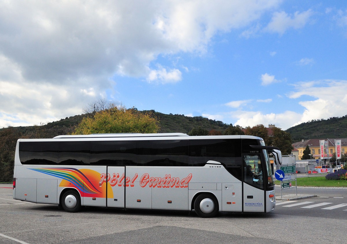 SETRA 415 GT- HD von PLZL Reisen/sterreich im Herbst 2013 in Krems.