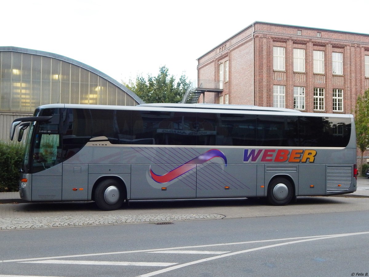 Setra 415 GT-HD von Weber aus Deutschland in Neubrandenburg.