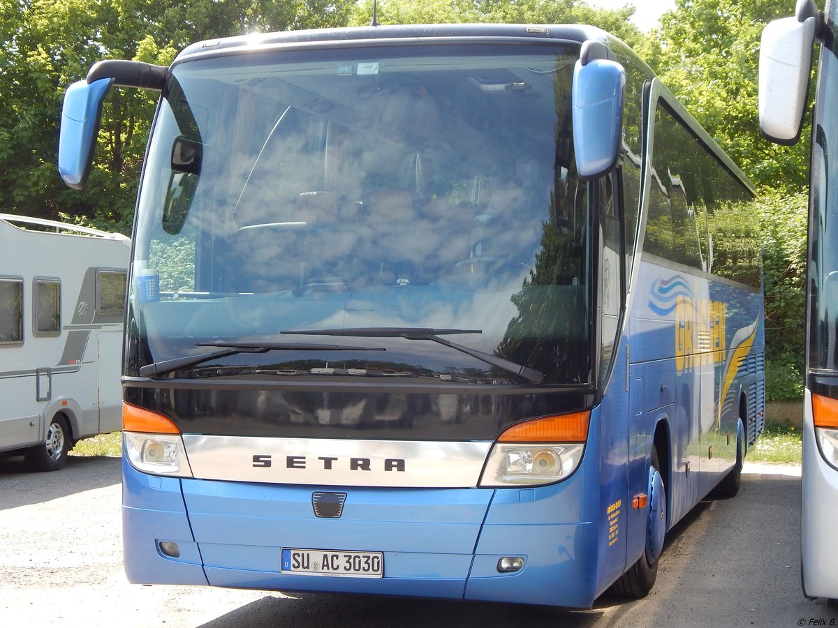 Setra 415 HD von Grüsgen aus Deutschland in Binz.