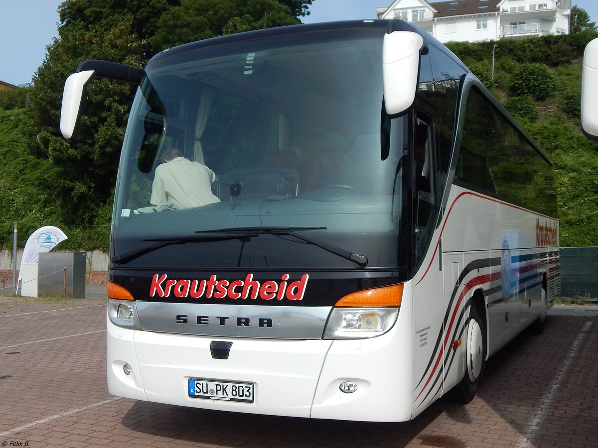 Setra 415 HD von Krautscheid aus Deutschland im Stadthafen Sassnitz.