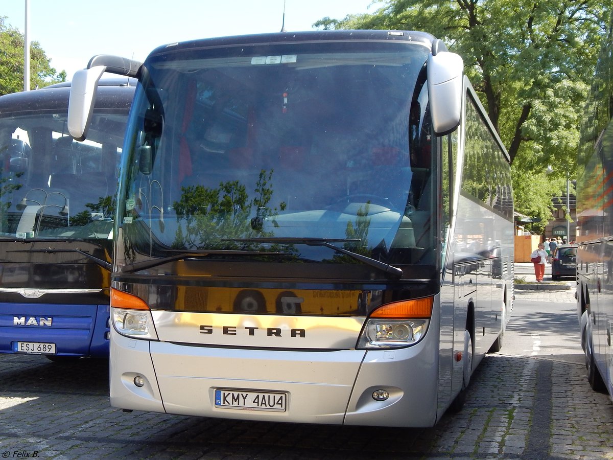 Setra 415 HD von Puchała Trans aus Polen in Berlin.