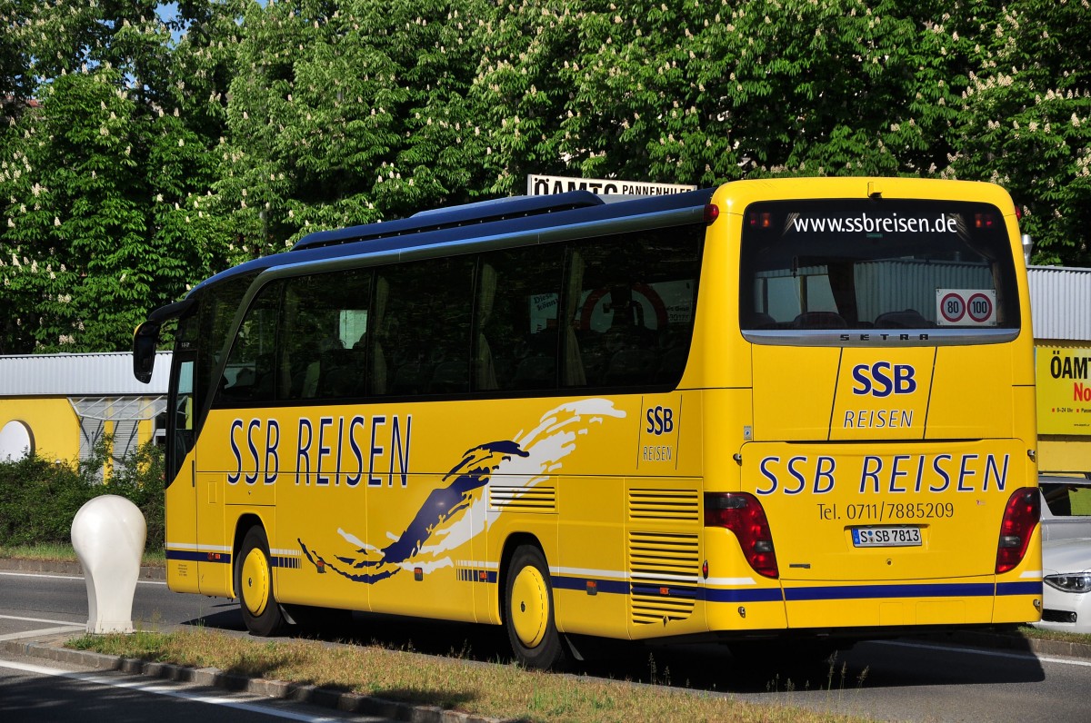 Setra 415 HD von SSB Reisen / BRD im Mai 2014 in Krems unterwegs.