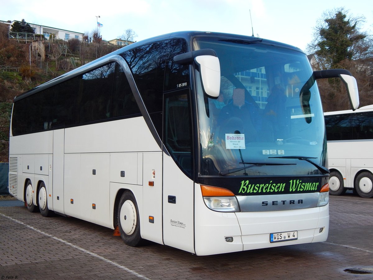 Setra 415 HDH von BusBetriebe Wismar aus Deutschland im Stadthafen Sassnitz.