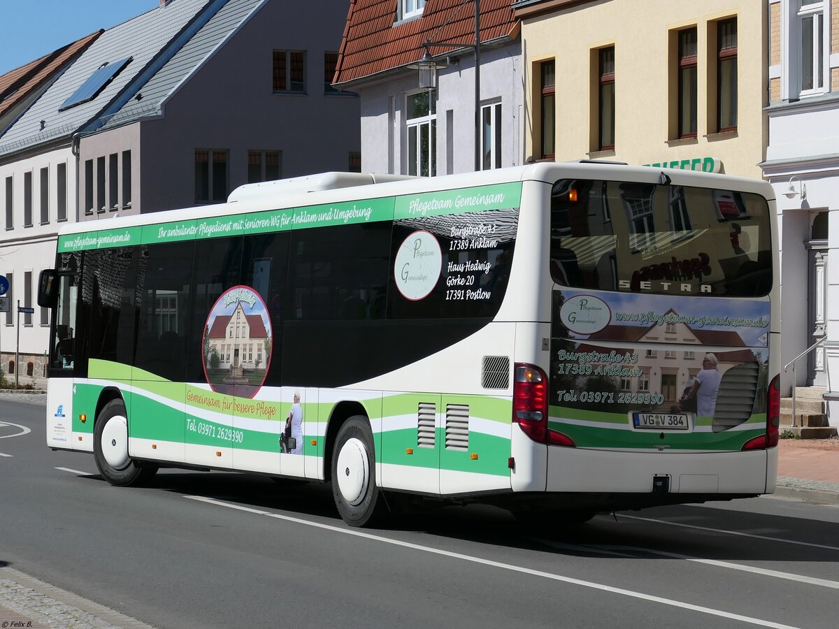 Setra 415 LE Business der Anklamer Verkehrsgesellschaft in Friedland.