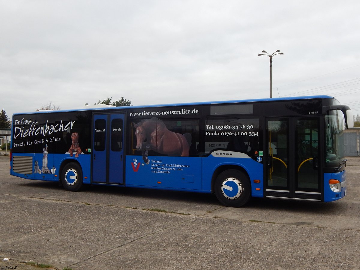 Setra 415 NF von Becker-Strelitz Reisen aus Deutschland in Neubrandenburg.