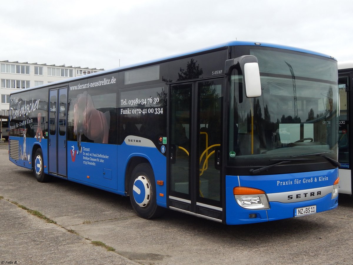 Setra 415 NF von Becker-Strelitz Reisen aus Deutschland in Neubrandenburg.