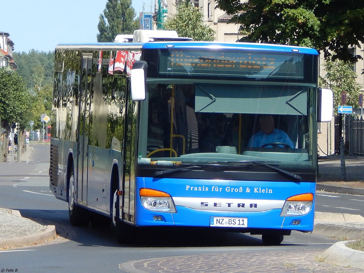 Setra 415 NF von Becker-Strelitz Reisen aus Deutschland in Neustrelitz. 