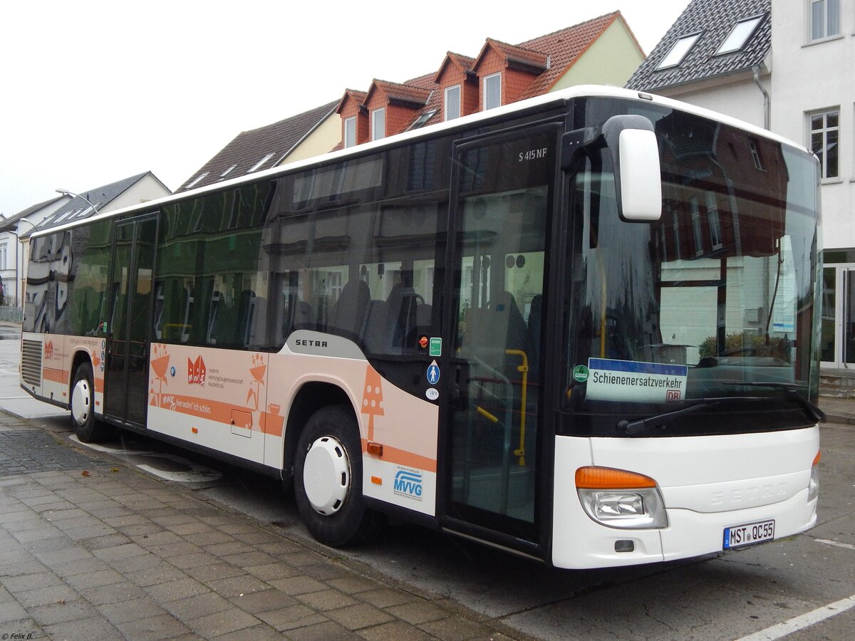 Setra 415 NF von Becker-Strelitz Reisen aus Deutschland in Neubrandenburg. 