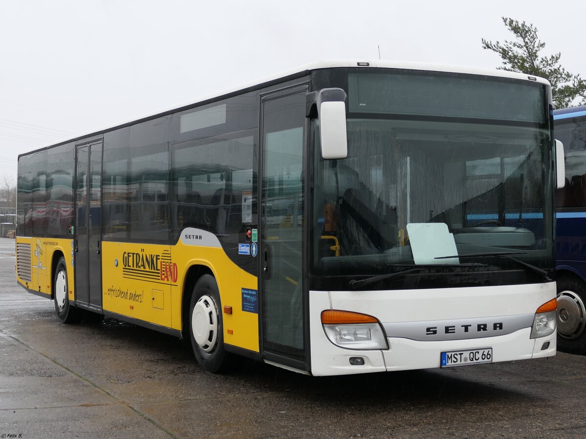 Setra 415 NF von Becker-Strelitz Reisen aus Deutschland in Neubrandenburg.