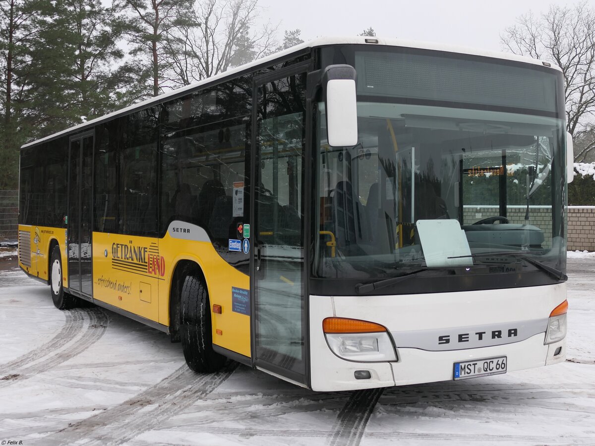 Setra 415 NF von Becker-Strelitz Reisen aus Deutschland in Neustrelitz.