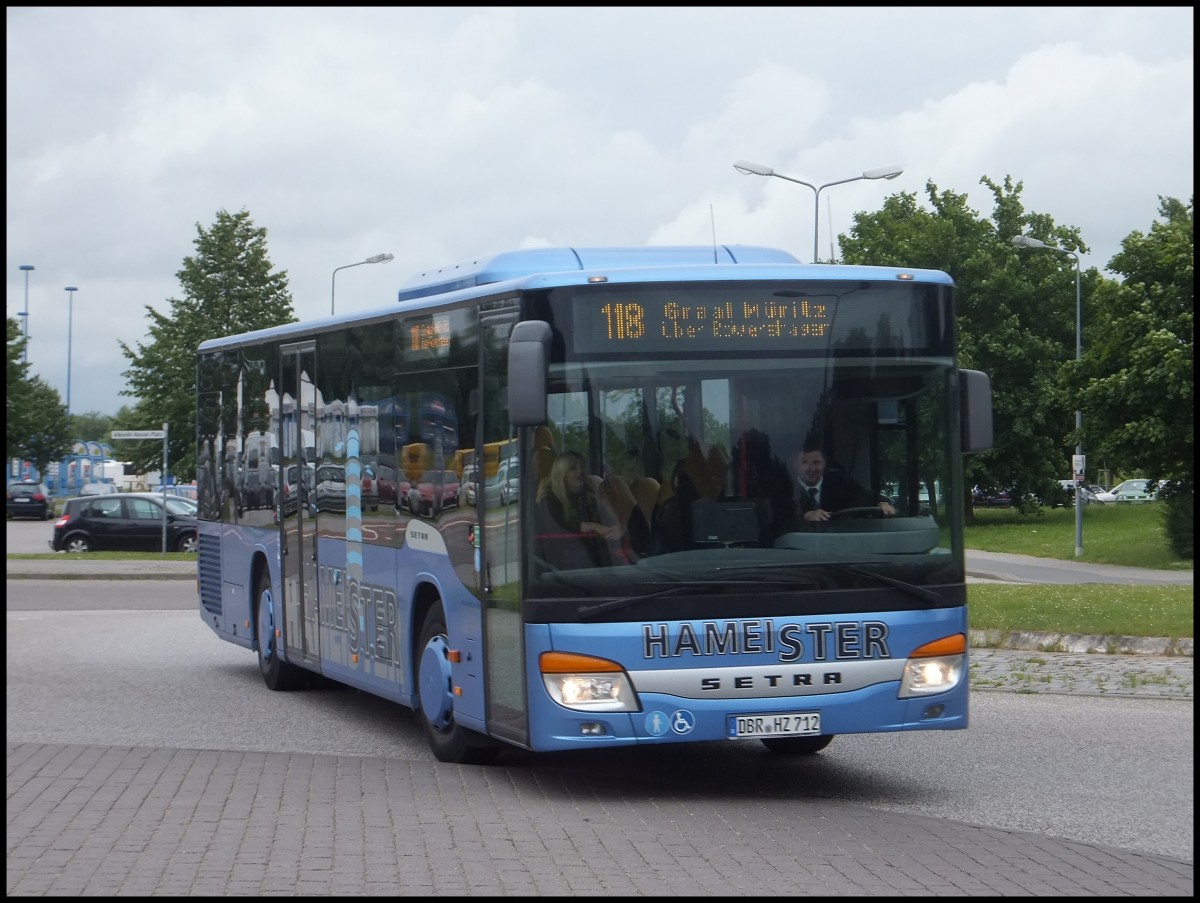 Setra 415 NF von Hameister aus Deutschland in Rostock.