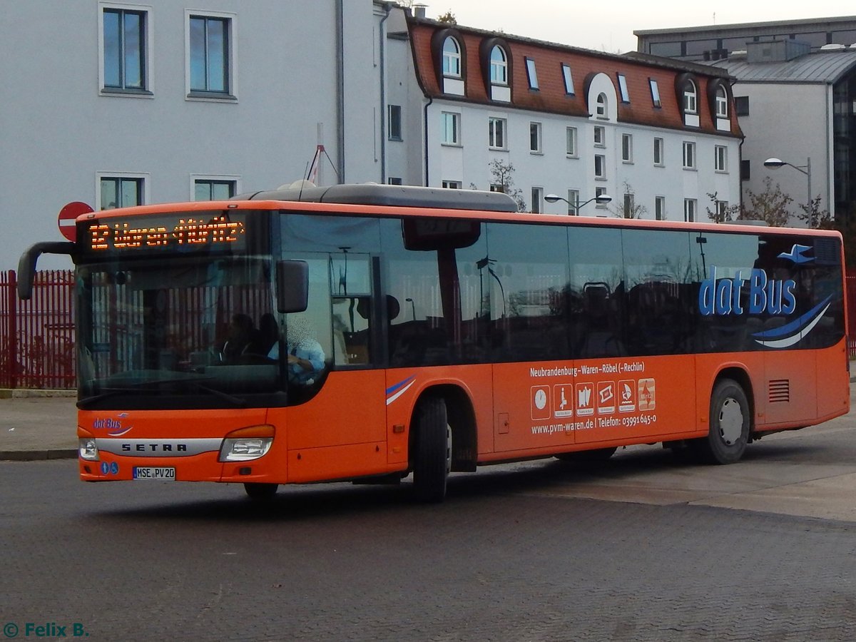 Setra 415 NF der PVM Waren in Neubrandenburg. 